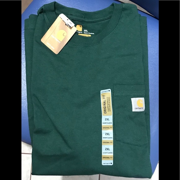 New Carhartt men’s workwear pocket ss T-shirt - Picture 11 of 12